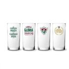 Conjunto 4 Copos Vidro Long Drink Fluminense