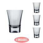 Conjunto 4 Mini Copos Dose Ole 60ml Shot Cachaça Nadir