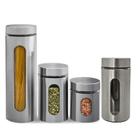 Conjunto 4 Potes Herméticos para Condimentos em Inox - Flash Goods