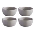 Conjunto 4 Pratos Fundo Sopa Cerâmica 611ml Concreto Cinza - Corona