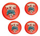 Conjunto 4 Pratos Pizza Oxford