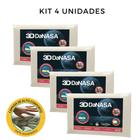 Conjunto 4 Travesseiros Nasa 3D Duoflex - Travesseiro Da Nasa Douflex