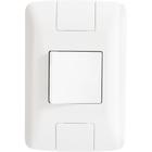 Conjunto 4x2 com 1 Interruptor Bipolar Simples Tramontina Aria 25 A 250 V Branco