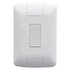 Conjunto 4x2 com 1 Interruptor Simples Aria 6A 250V Branco Tramontina Única