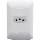 Conjunto 4x2 com 1 Tomada 2P+T Tramontina Aria 20 A 250 V Branco