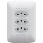 Conjunto 4x2 Com 3 Tomadas 2p+T 10a/250v Tramontina Aria