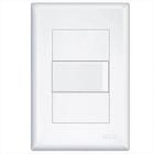 Conjunto 4x2 Interruptor 1 Tecla Paralela Modular Evidence - Fame