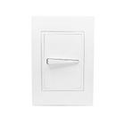 Conjunto 4x2 Interruptor Simples Horizontal Branco Ravenna Dicompel