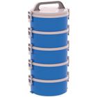 Conjunto 5 Marmitas Térmica Termopratos 1,5l Tekcor Lanche Almoço 3S 1D 1T - Soprano