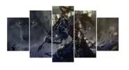 Conjunto 5 Quadros Decorativos Dark souls artorias of the abyss"