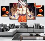 Conjunto 5 Quadros Decorativos dragon ball z art moderna "