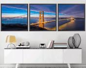 Conjunto 5 Quadros Decorativos Ponte Golden Gate"