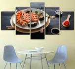 Conjunto 5 Quadros Decorativos restaurantes japones sushi "