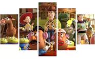 Conjunto 5 Quadros Disney Infantil Toy Story"