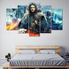 Conjunto 5 Quadros Game Of Thrones Jon"