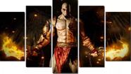 Conjunto 5 Quadros God Of War Deus Guerra "