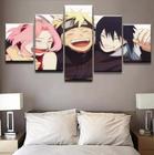 Conjunto 5 Quadros Naruto Sakura"