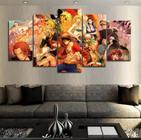 Conjunto 5 Quadros One Piece "