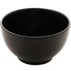 Conjunto 50 Bowls de Cerâmica 680ml Preto Oriental Restaurantes Bares Servir Petiscos Saladas Caldos