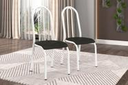 Conjunto 6 Cadeiras América 056 Branco Liso - Artefamol
