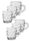 Conjunto 6 Canecas de Chopp Vidro 470ml Subzero Zero Grau