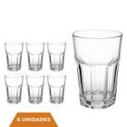 Conjunto 6 Copos de Vidro 350ML ideal para Suco e Vitaminas - PRATICASA