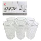 Conjunto 6 Copos de Vidro Bico de Jaca 370ml