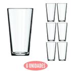 Conjunto 6 Copos Vidro Cairo Transparente 350ml Nadir Agua