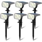 Conjunto 6 luminárias led energia solar para uso externo - evatmaster