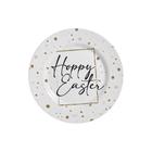 Conjunto 6 Pratos De Sobremesa Happy Easter D Pascoa 21Cm