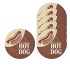 Conjunto 6 Pratos De Sobremesa Hot Dog Collection Alleanza