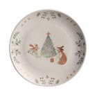 Conjunto 6 Pratos de Sobremesa Lanche Stoneware Christmas Card 19,4cm Natal Porto Brasil