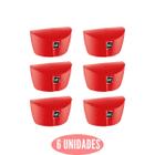 Conjunto 6 Saleiros Vermelho 500ml Alta Qualidade Gourmet - UZ