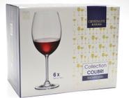 Conjunto 6 Taças Cristal Bohemia Colibri Vinho Tinto 580Ml