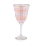 Conjunto 6 Taças Lírio Tartan Peach Rosa Nude