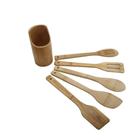Conjunto 6 utensilios para cozinha de bambu Dolce Home Presentes