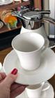 Conjunto 6 Xícaras de Chá de Porcelana com Pires Adana Branco 170ml - Wolff