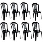 Conjunto 8 Cadeiras Plástico Bistrô Polipropileno para Bar Atlântida - Tramontina