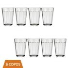 Conjunto 8 Copo Americano Clássico Vidro Café 300ml Nadir