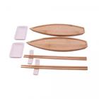 Conjunto 8 Peças para Sushi de Bambu Nagasaki Lyor