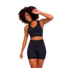 Conjunto Active Feminino Fitness Top e Short Preto