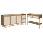 Conjunto Aparador E Buffet Palhinha 28936x28935 Linha Oslo Hanover Artesano