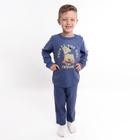 Conjunto Azul Marinho Infantil e Infanto Juvenil de Menino em Tecido Plush Peludinho