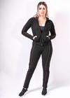 Conjunto Azzam Sport Fleece Preto Sintonia