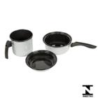 Conjunto Baby 3 Pçs Branco Esm. Indução Cooktop Elétrico Gás