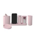 Conjunto Banheiro Coza Serene 6Pcs - Rosa