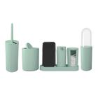 Conjunto Banheiro Coza Serene 6Pcs - Verde