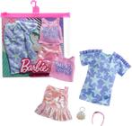 Conjunto Barbie Fashions 2-Pack - Vestidos Estrela, Saia Rosa - Presente Crianças 3-8 anos