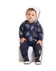 Conjunto Bebe Jaqueta Capuz Calça Moletom Pimentinha Dino