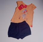 Conjunto Bebê Kely Kety Blusa Estampa Elefante + Shorts